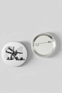 Значок закатной диаметр 58 мм, с принтом "81st year of victory"#1