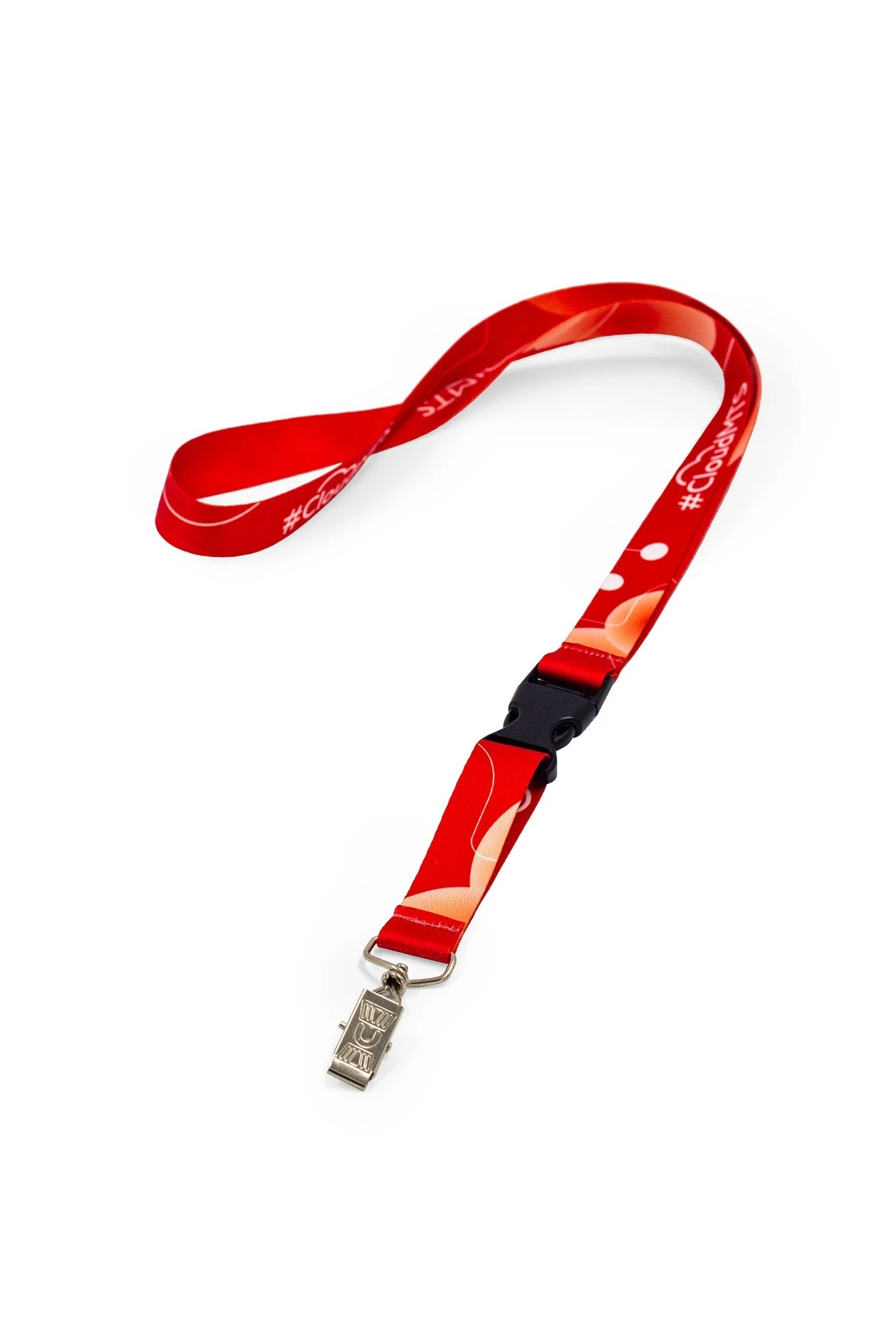 Купить ленту для бейджа блекаут ширина 2 см, с трезубцем, с печатью