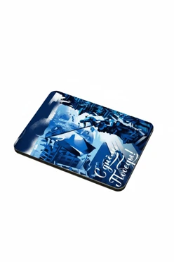 Магнит из дерева 6х8 см прямоугольник, с принтом "For a peaceful sky"#1