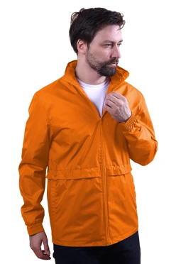 Купить ветровку Коди унисекс, однотонную оранжевую