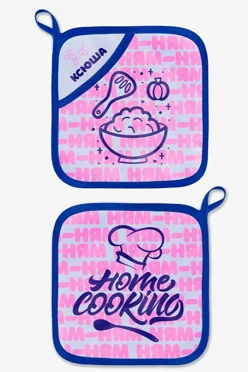 Купить прихватку Маффин с полной запечаткой "Home cooking"