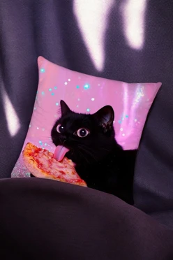 Купить подушку 50х50 см, с принтом "Pizza"