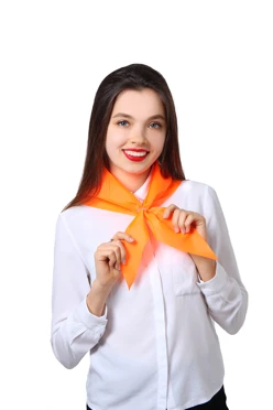 Косынка Лолла из шелка расцвечивания 65х65х95 см, однотонная#2