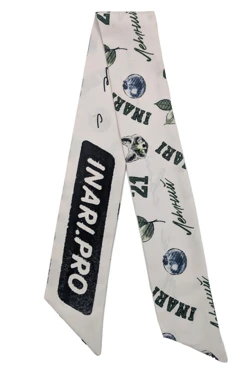 Шарф-платок Твилли двухслойный 7х90 см, с полной запечаткой#2