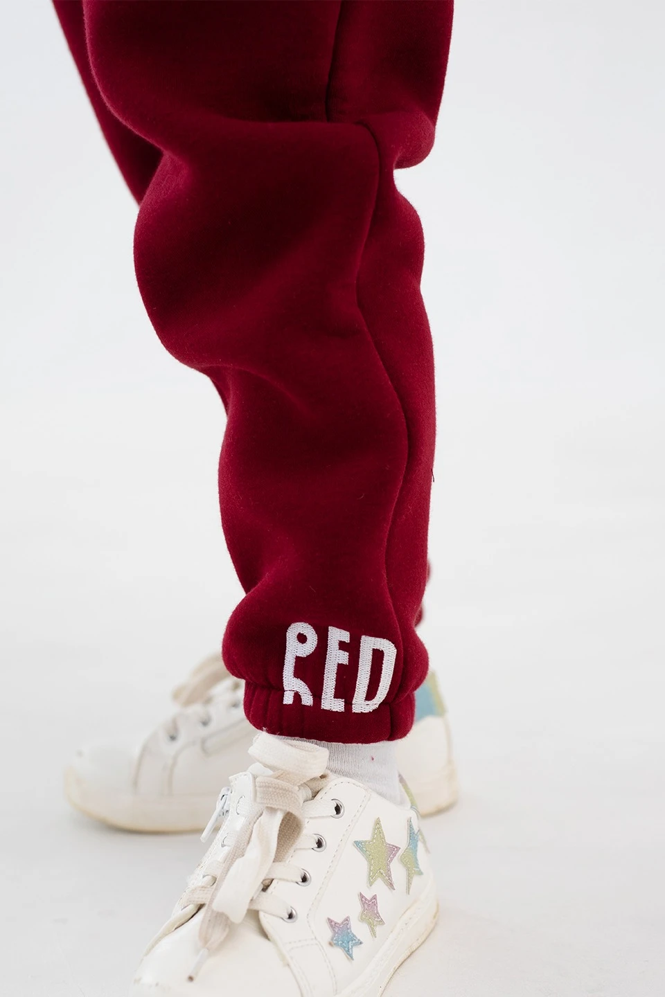 Брюки Хит из футера с начесом детские, однотонные "Redsim"#1