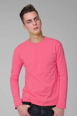 Купить розовый лонгслив Атлетик Плюс унисекс