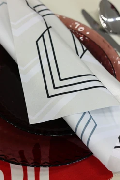 Салфетка квадратная 30х30 см, с полной запечаткой (полиэстер)#2