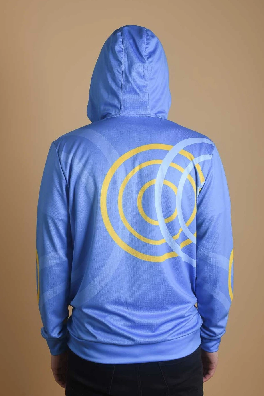 Балахон Ронни унисекс из адидаса с полной запечаткой "Light blue"#2 Балахон Ронни унисекс из адидаса с полной запечаткой "Light blue"#2