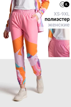 Купить брюки Экшен женские с полной запечаткой