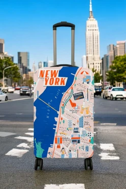 Купить чехол для чемодана (M) с принтом "New York"