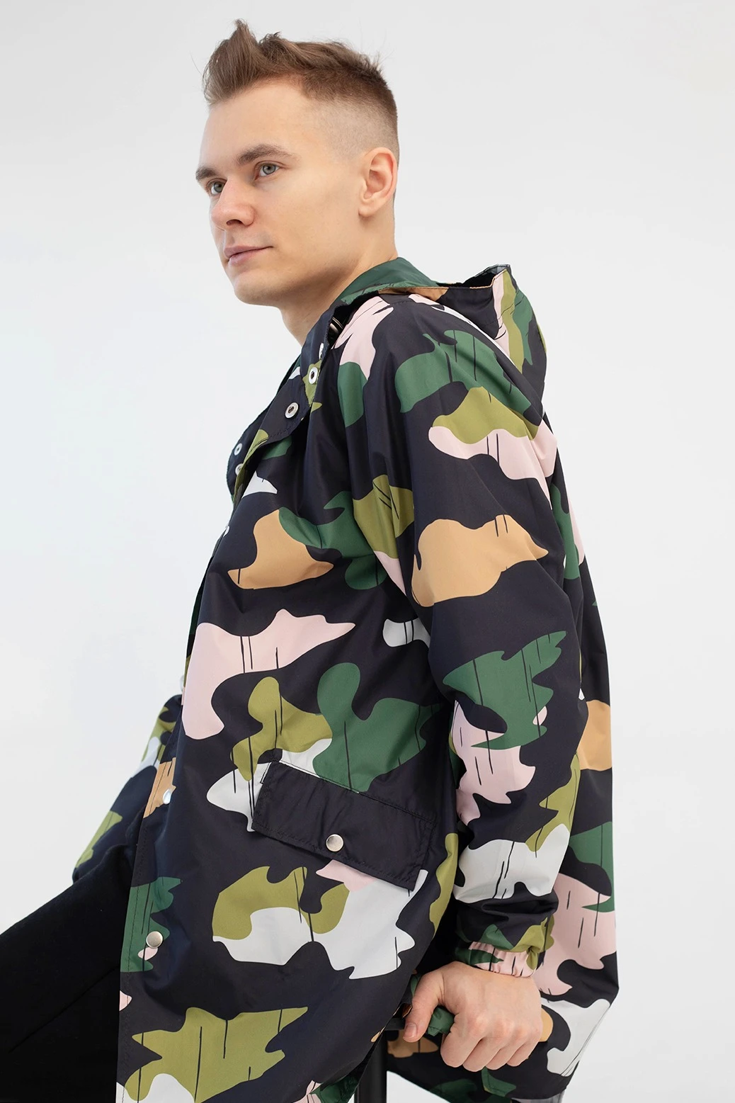 Ветровка Энерджи унисекс с полной запечаткой "Military Go"#1