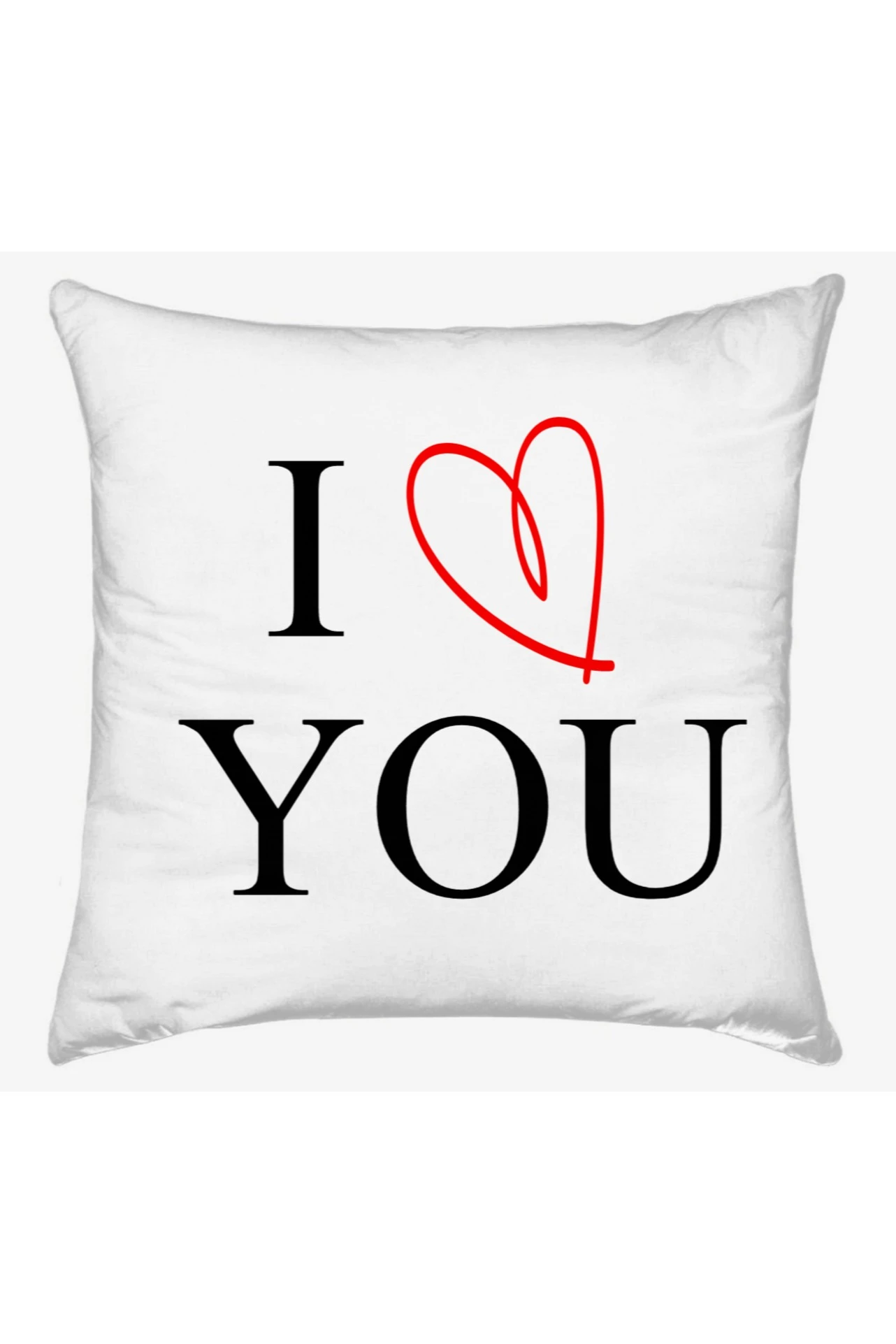 Купить подушку 40х40 см, с принтом "I love you" Купить подушку 40х40 см, с принтом "I love you"