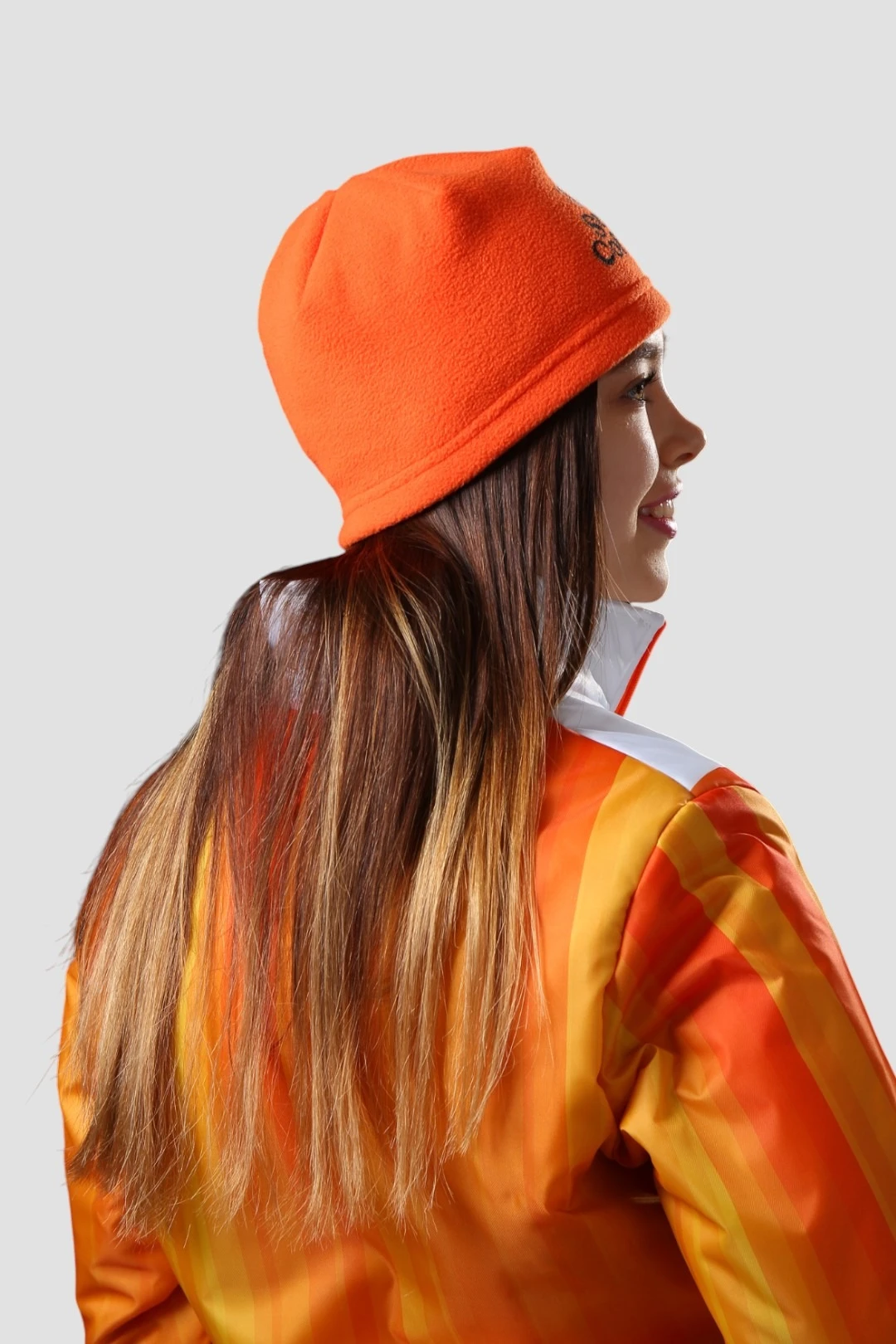 Шапка Руби флисовая однослойная взрослая, однотонная "Serf Coffee"#1