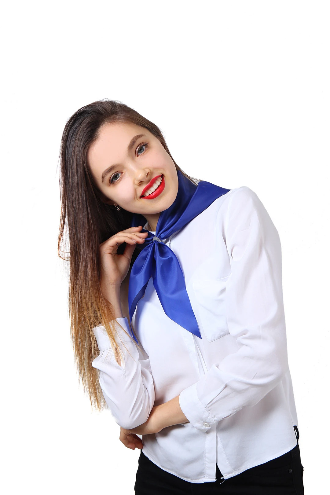 Купить косынку Лолла 60х60х90 см синюю