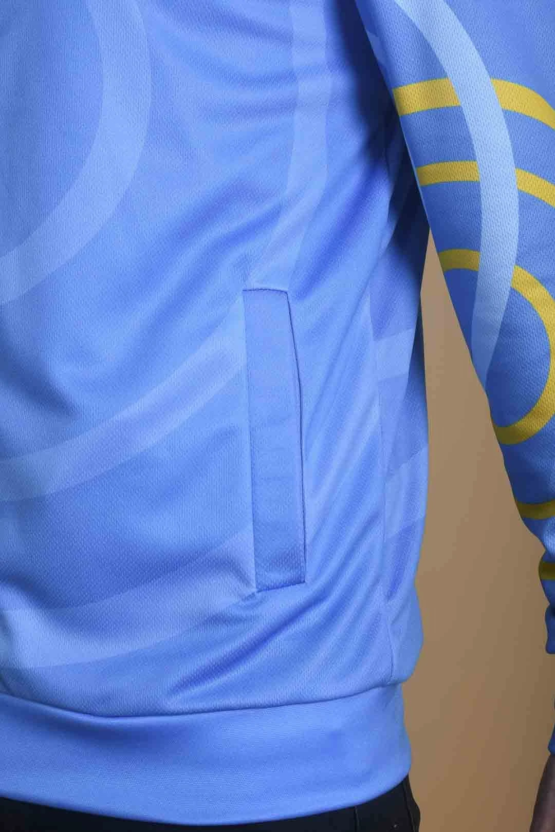 Балахон Ронни унисекс из адидаса с полной запечаткой "Light blue"#3 Балахон Ронни унисекс из адидаса с полной запечаткой "Light blue"#3