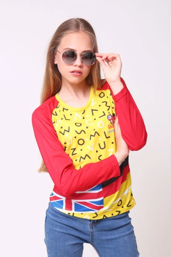 Лонгслив Спэйс Плюс детский с полной запечаткой (полиэстер)#1