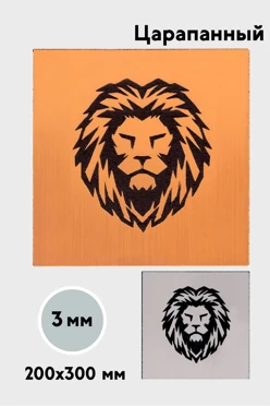 Купить пластик двухслойный царапанный 200х300 мм 3 мм