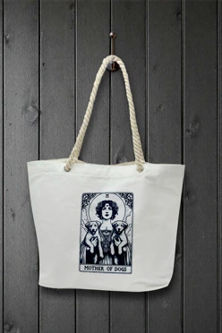 Купить сумку Бора из канваса 45х35х12 см, с принтом "Mother of dogs"