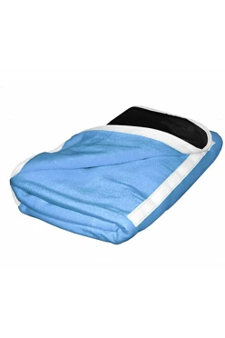 Купить плед Компакт флисовый 155х170 см голубой