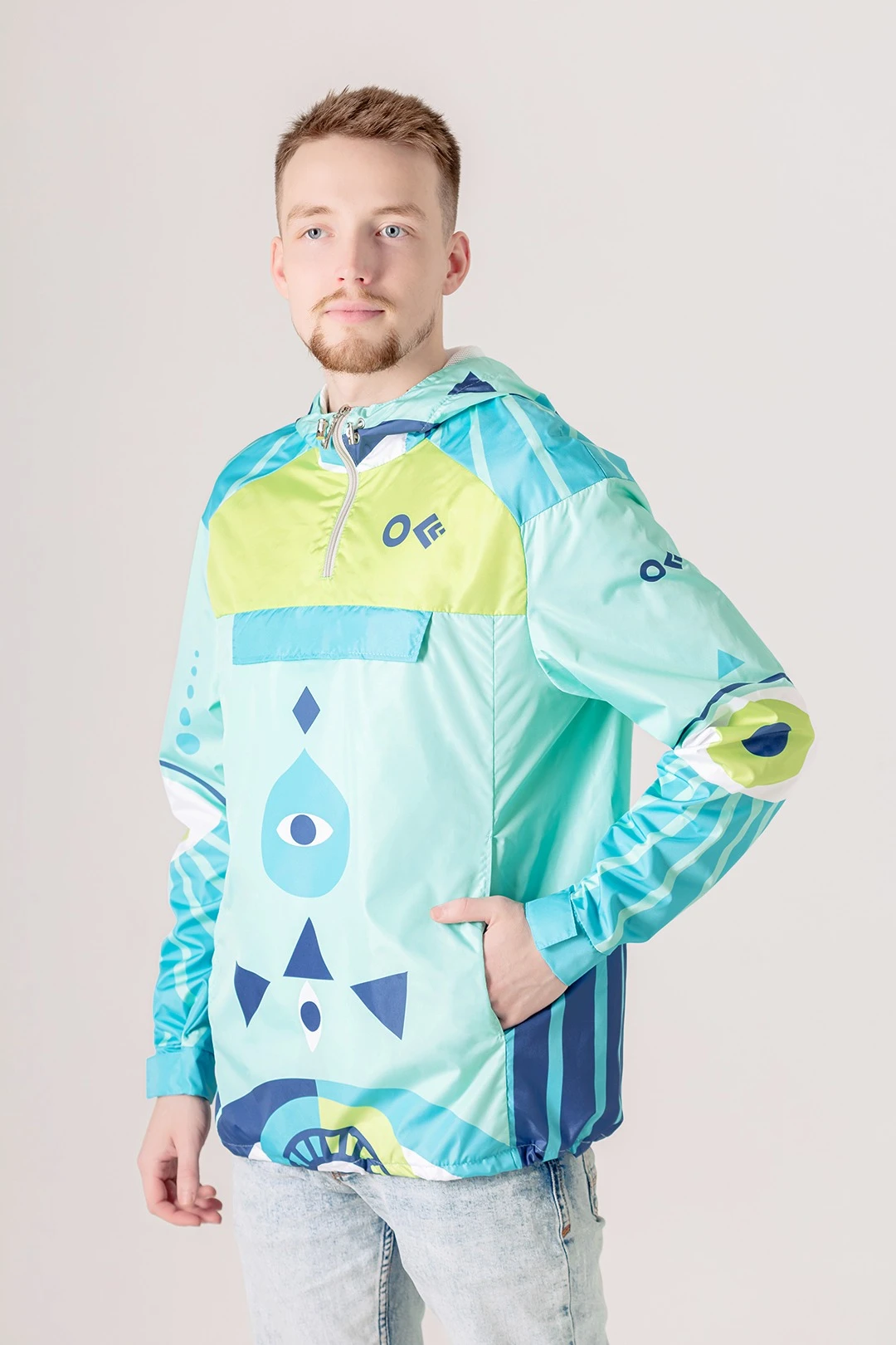 Анорак Рэйбел унисекс с полной запечаткой#1