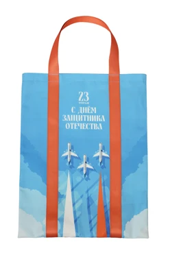 Купить сумку Тот 35х45 см из греты, с принтом "February 23"