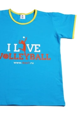 Купить футболку Атлетик детскую голубую