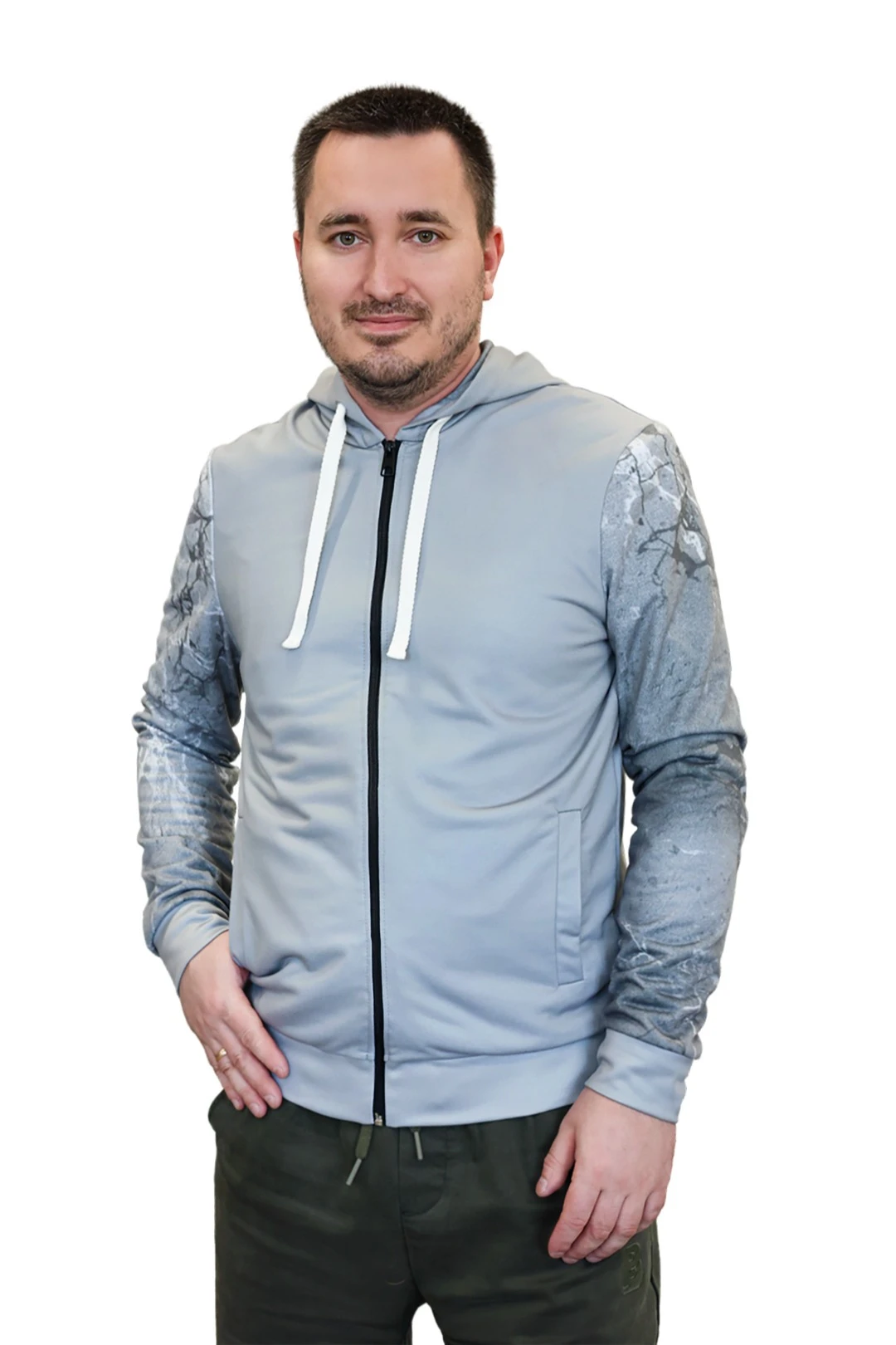 Купить балахон Ронни унисекс из футера пэ с полной запечткой