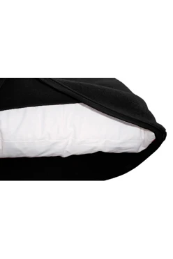 Купить наволочку из флиса 30*30 см, однотонную черную