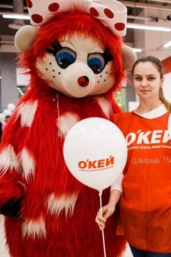 Зажим для шара с белой трубочкой