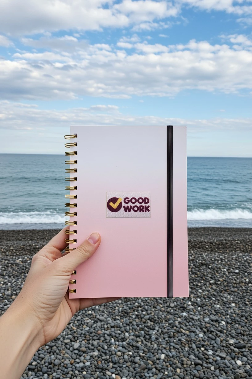 Наклейка-стикер Прямоугольник 3х5 см с печатью "Good Work"#1 Наклейка-стикер Прямоугольник 3х5 см с печатью "Good Work"#1