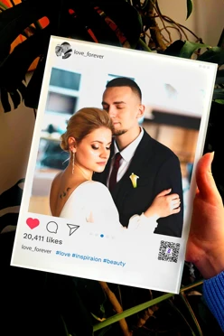 Фото на стекле А4 "Love Is", "Insta"