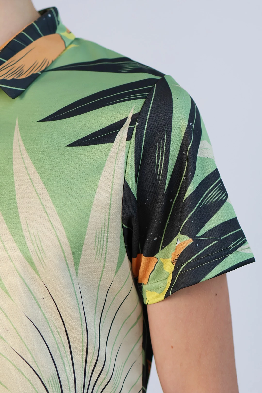 Поло Стар унисекс из ники с полной запечаткой "Tropic"#3 Поло Стар унисекс из ники с полной запечаткой "Tropic"#3