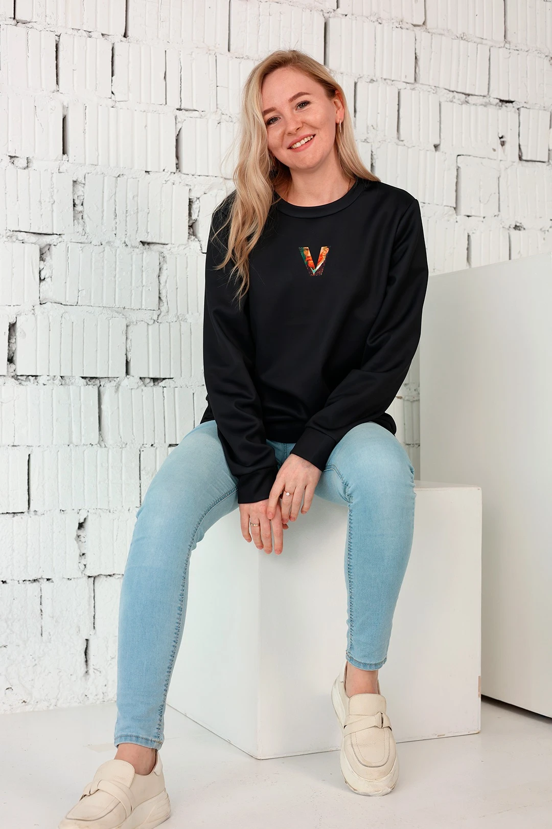 Свитшот Гарри унисекс из адидаса с полной запечаткой "Van Gogh"#3