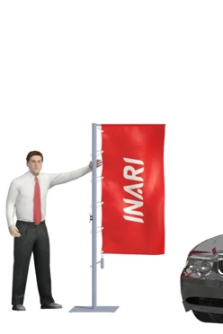 Купить флагшток Моби Универсал 2 м c плечом 0,8 м