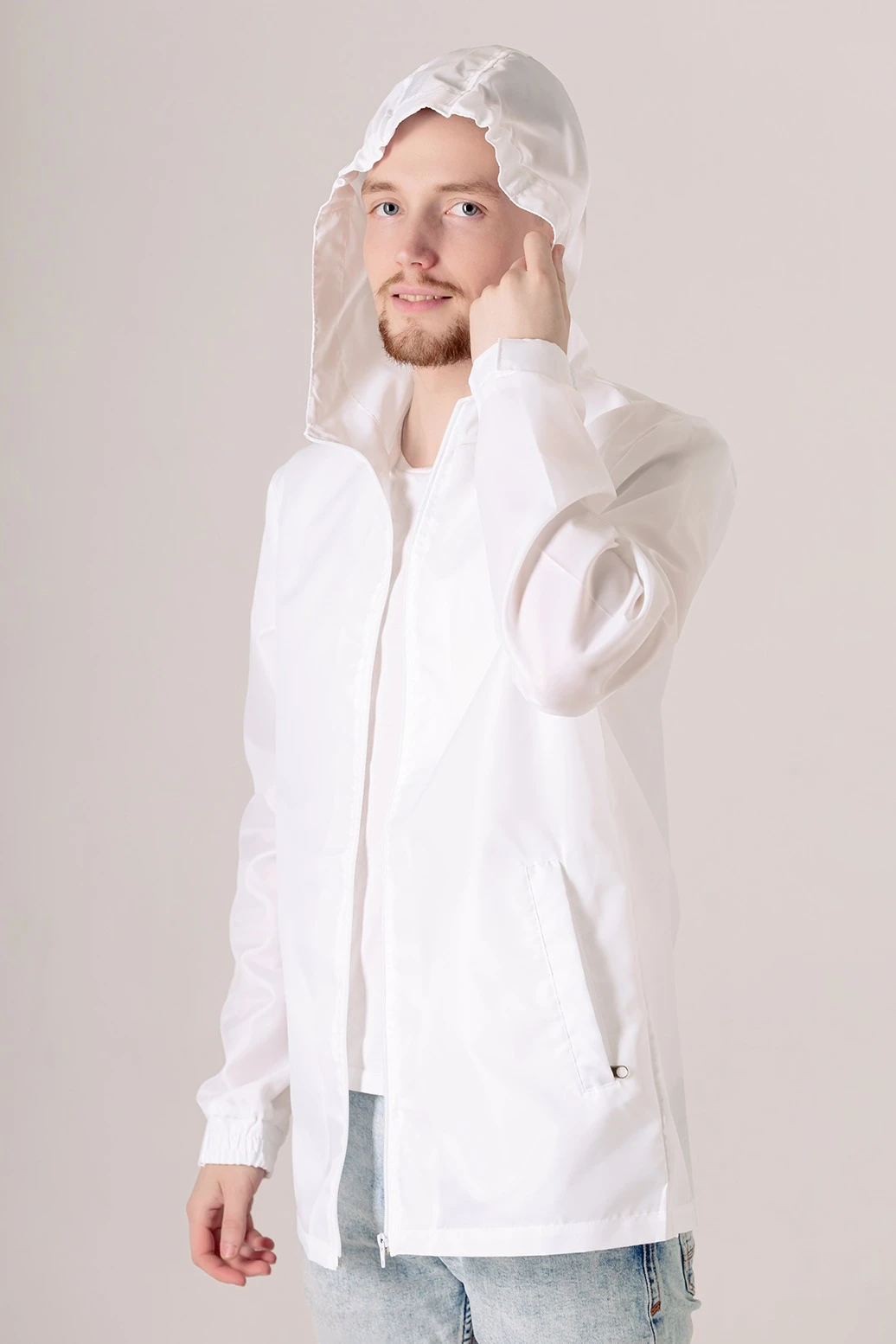 Купить ветровку Рэйн унисекс белую