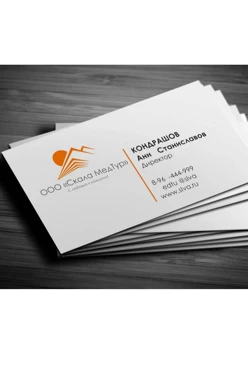 Визитка цветная, односторонняя, 90х50 мм#2