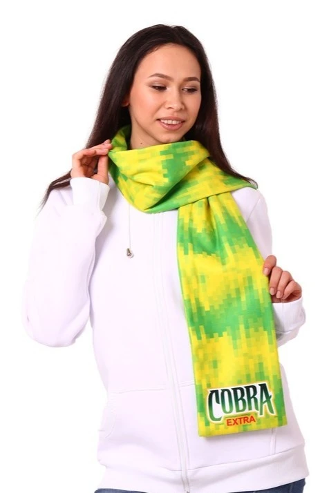 Шарф двухслойный утепленный 15х150 см, с полной запечаткой#5 Шарф двухслойный утепленный 15х150 см, с полной запечаткой#5