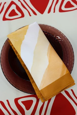 Купить салфетку квадратную 50х50 см, с полной запечаткой (полиэстер) "Melon"