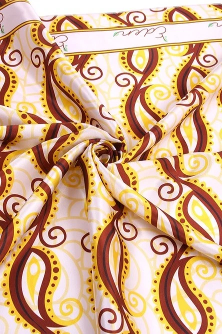 Платок Шанель 80х80 см, с полной запечаткой "Eden"#5