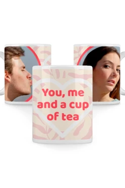 Купить кружку с принтом "You, me and a cup of tea"