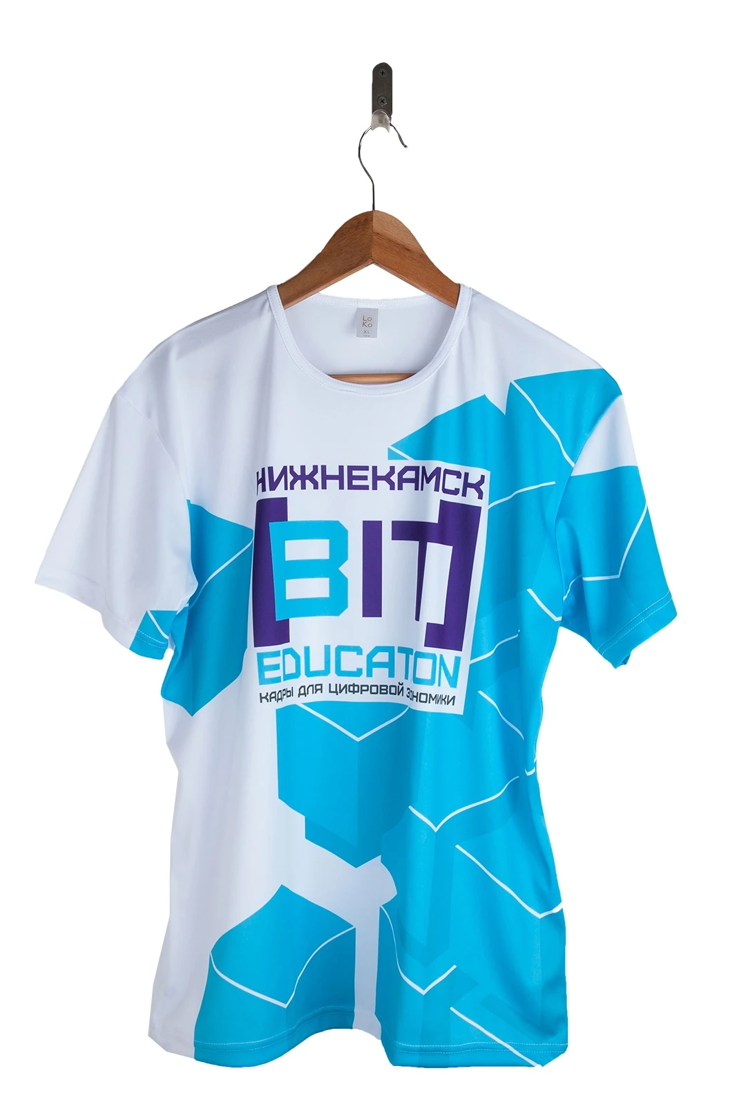 Купить футболку Гэлэкси унисекс из кулирки пэ с полной запечаткой "BIT"