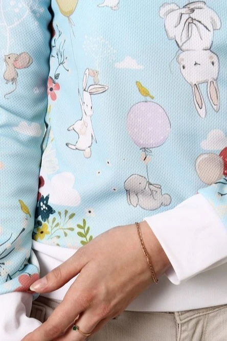 Свитшот Гарри унисекс из футера с полной запечаткой "Hares"#2