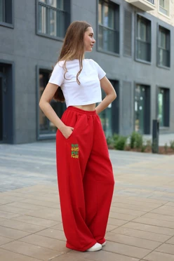 Брюки Льюис из футера унисекс, однотонные#1