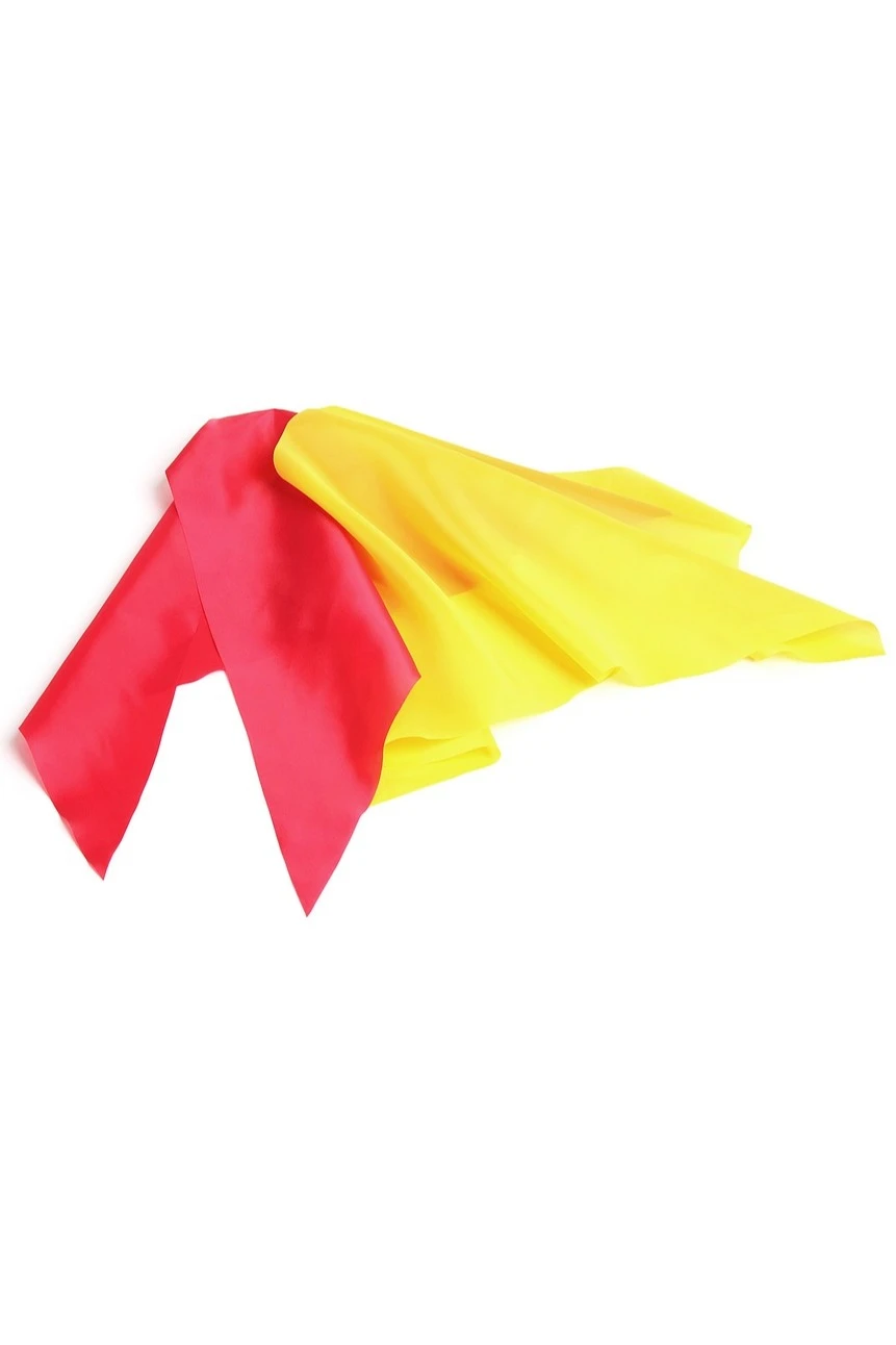 Косынка Лолла из шелка расцвечивания 70х70х100 см, однотонная желтая#3 Косынка Лолла из шелка расцвечивания 70х70х100 см, однотонная желтая#3