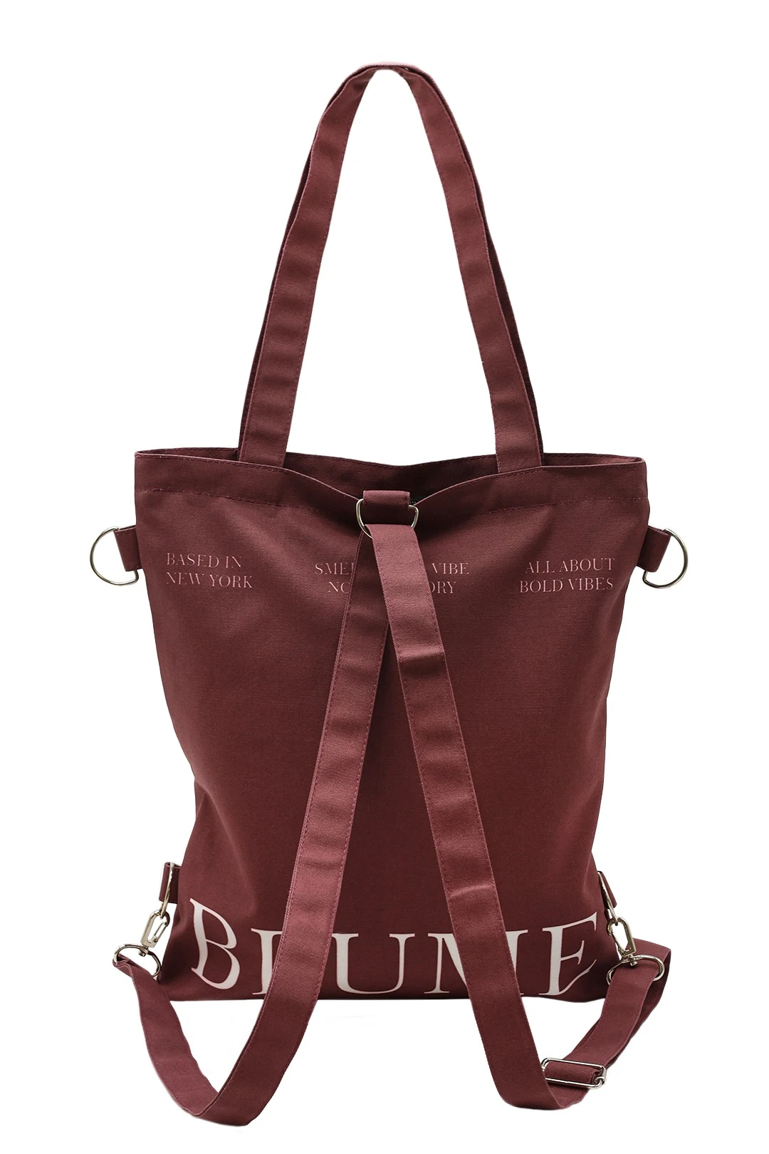 Сумка-рюкзак Бадди из саржи 33х38х4 см, печать с двух сторон "New York"#11