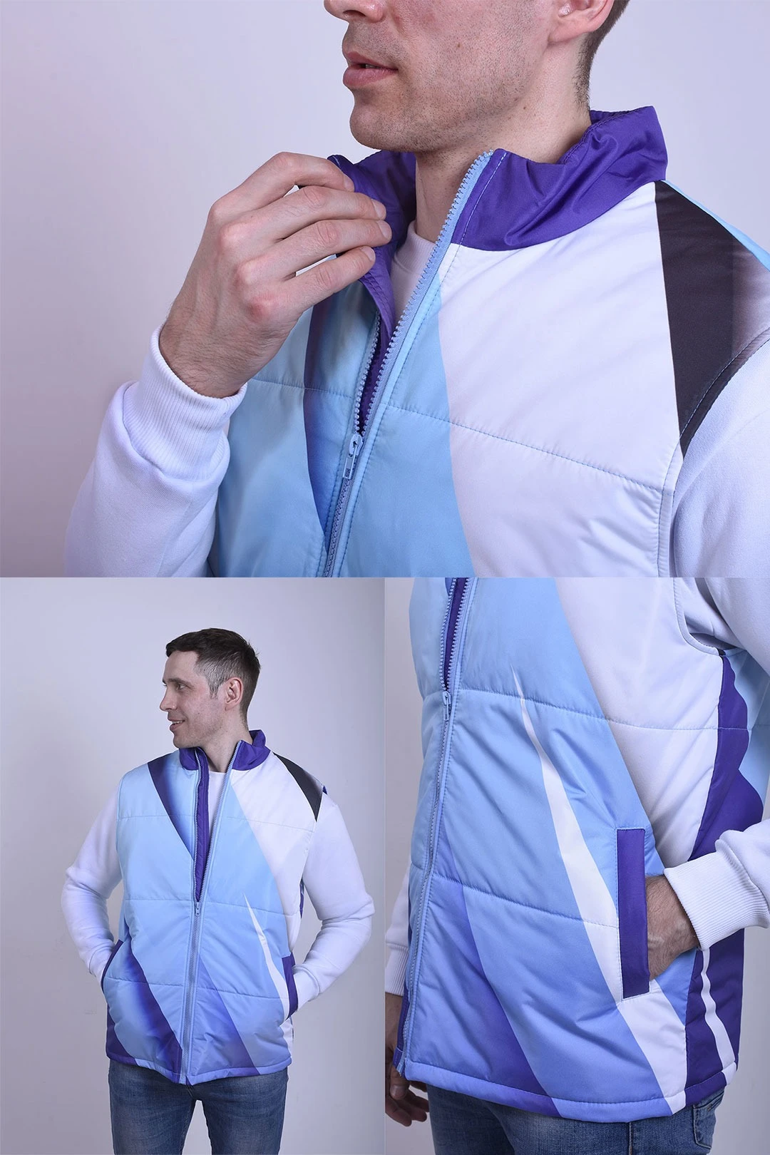 Купить жилет Портер с полной запечаткой "Lines" Купить жилет Портер с полной запечаткой "Lines"