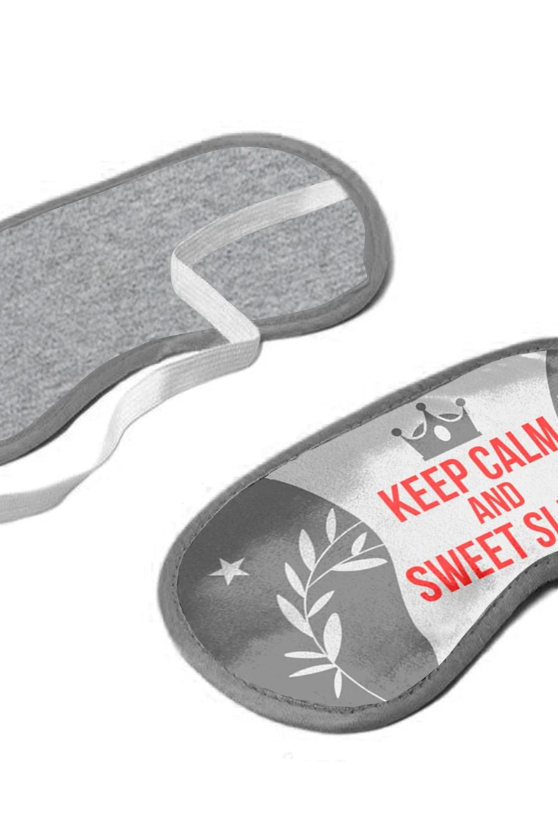Маска для сна с принтом "Keep Calm and Sweet Sleep"#1