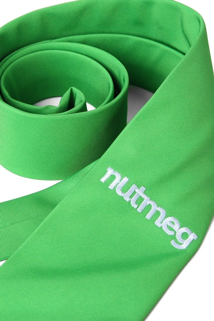 Галстук Босс с вышивкой из адверты мужской, с полной запечаткой "Nutmeg"#2 Галстук Босс с вышивкой из адверты мужской, с полной запечаткой "Nutmeg"#2