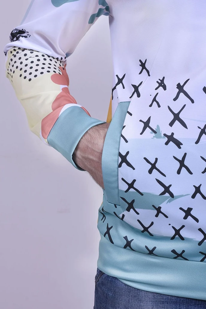 Толстовка Алекс унисекс из адидаса с полной запечаткой "Rationis"#1