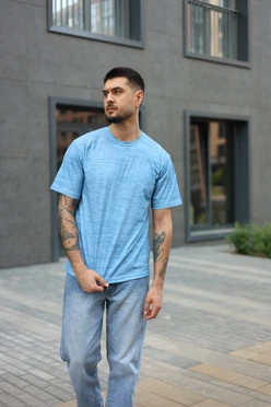 Купить футболку Теренс оверсайз унисекс из кулирки хб с полной запечаткой "Interference"